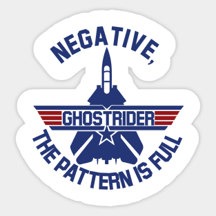 Top Gun Ghostrider Sticker